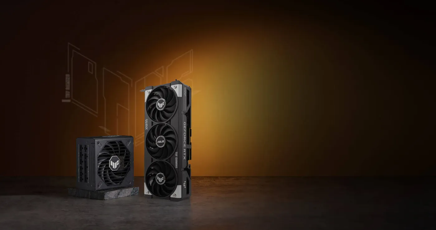 TUF Gaming Gold Series PSU shown as recommended power supply
