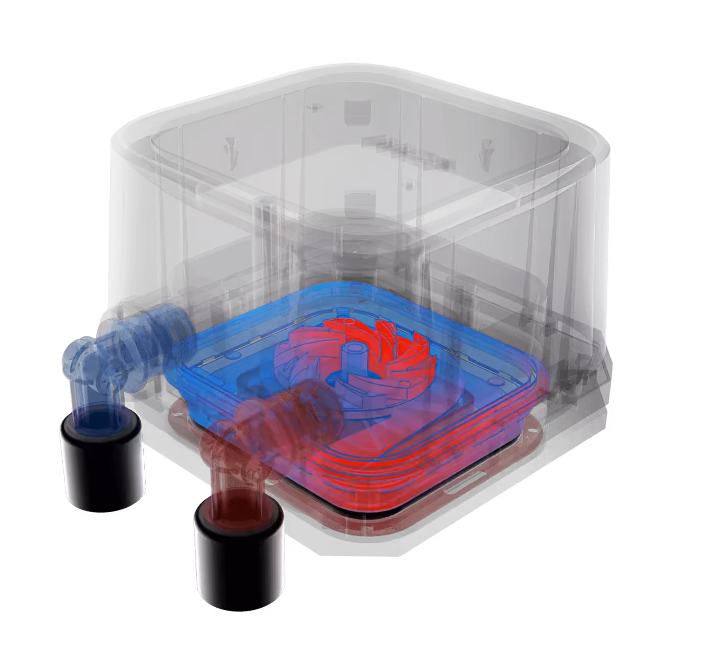 High-efficiency pump mechanism for the MAG CORELIQUID A13 series