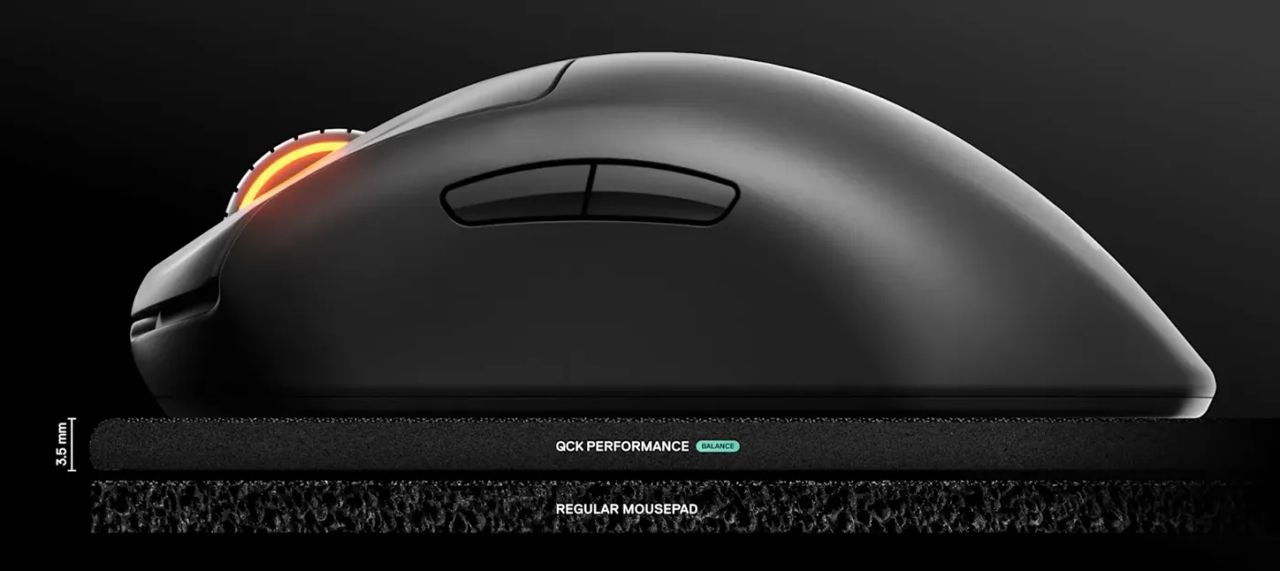 High-resolution image of gaming mouse pad showing detailed surface for precision