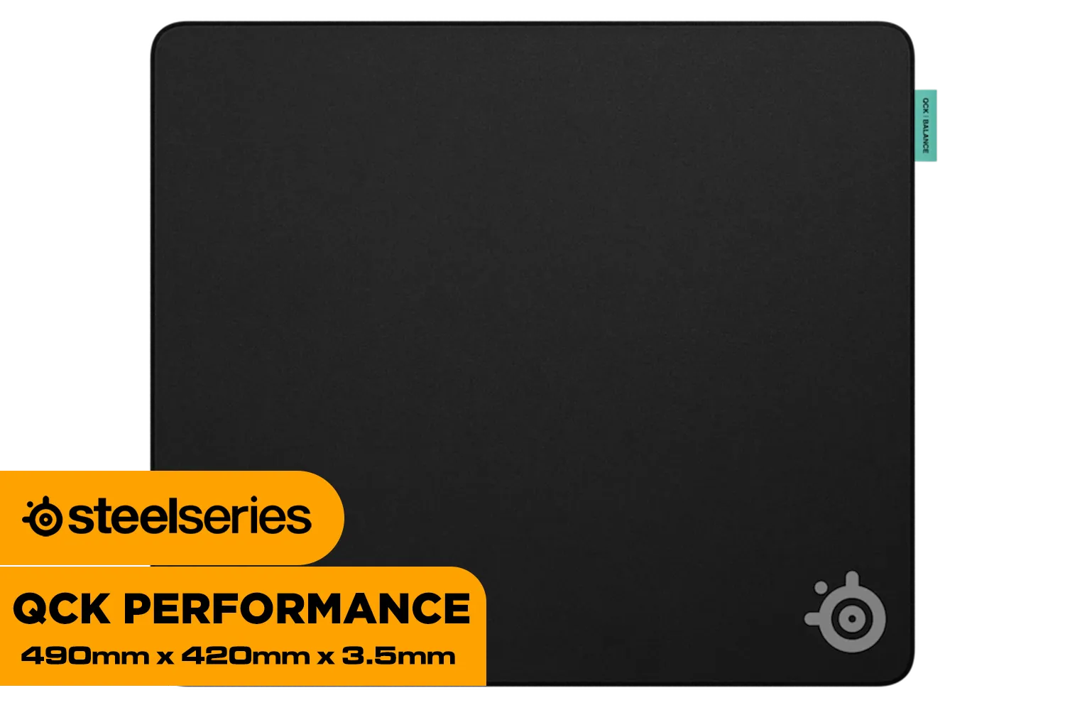 Steelseries QcK Performance L - Control / 3.5 MM Thick Base / Low-Profile Stitched Edges / Extra Soft Non-Slip Base / 63434