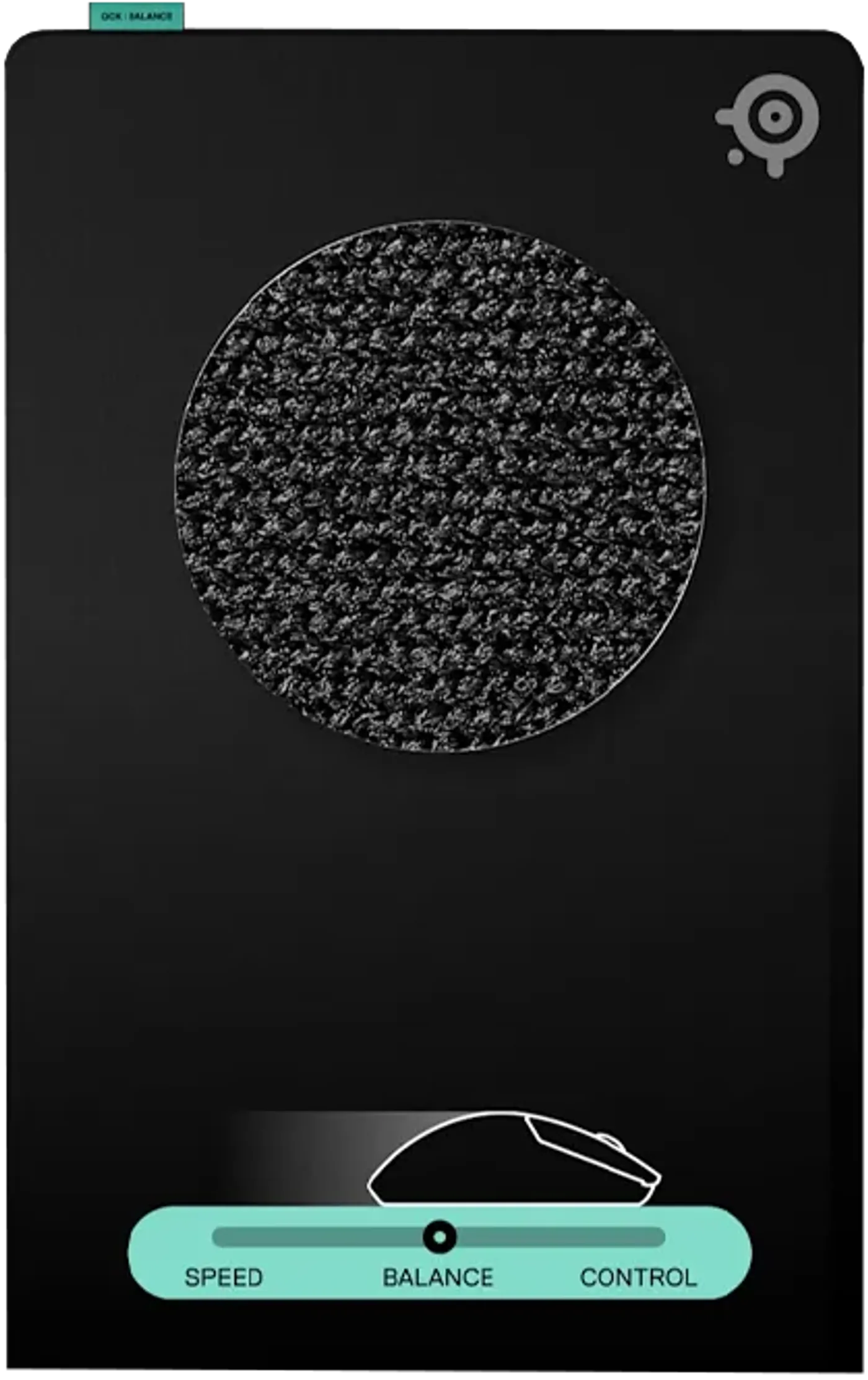 Balance surface gaming mouse pad with tight weave for speed and stopping power