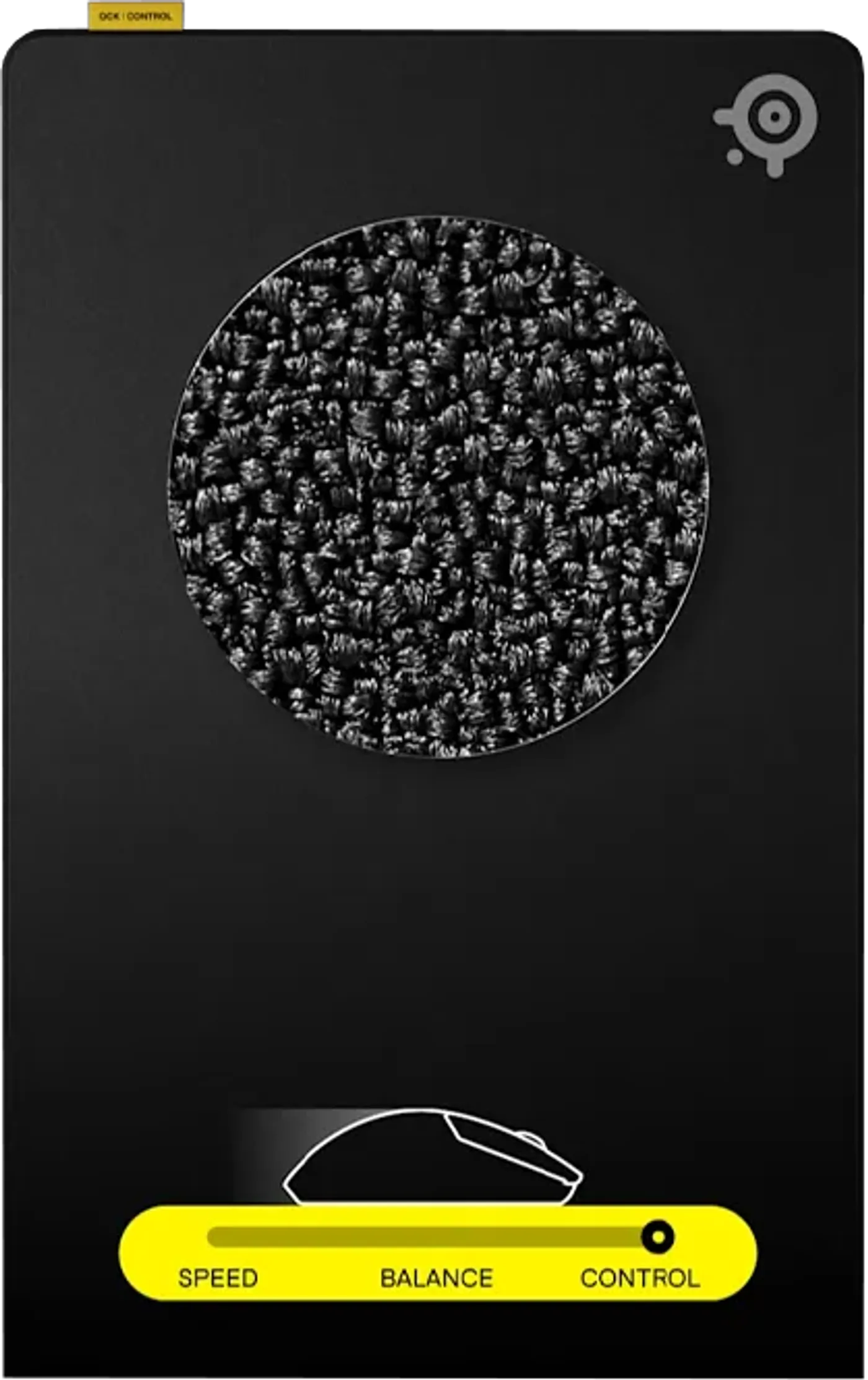 Control surface gaming mouse pad with textured pattern for granular movements