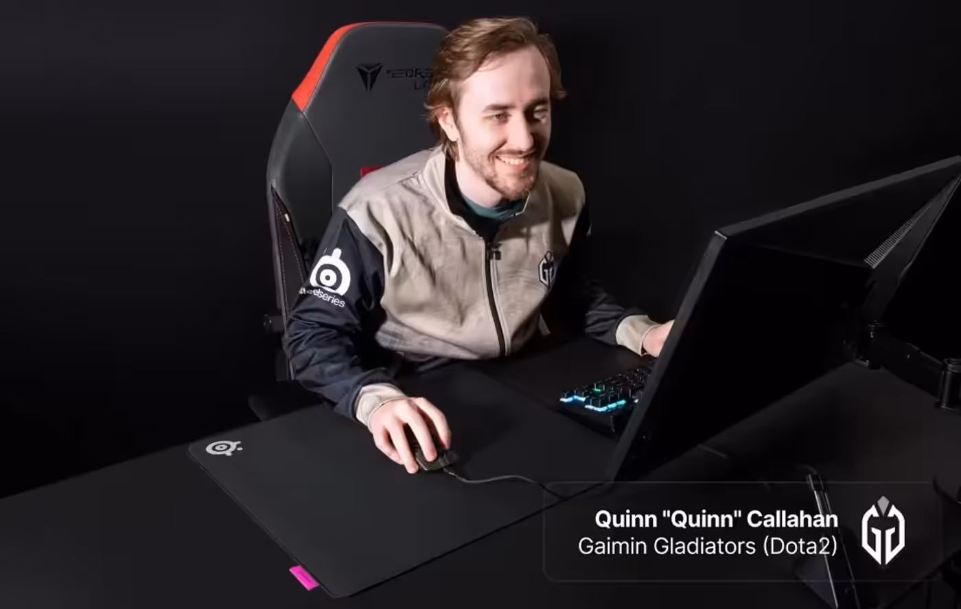 QcK Performance mouse pad presented with the range's competitive gaming heritage