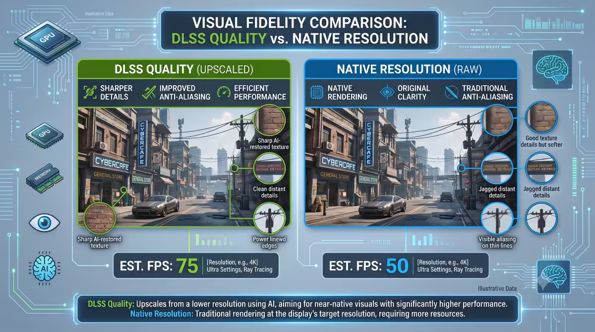 DLSS Quality vs Native comparison