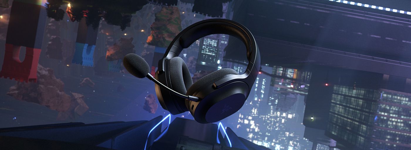 Razer Barracuda X headset shown with its multi-platform connection options