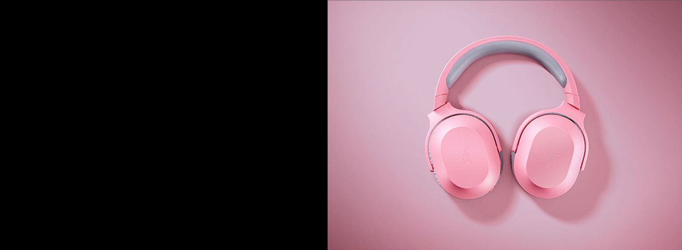 Earcups of the Razer Barracuda X rotated to show their swivel and pivot movement