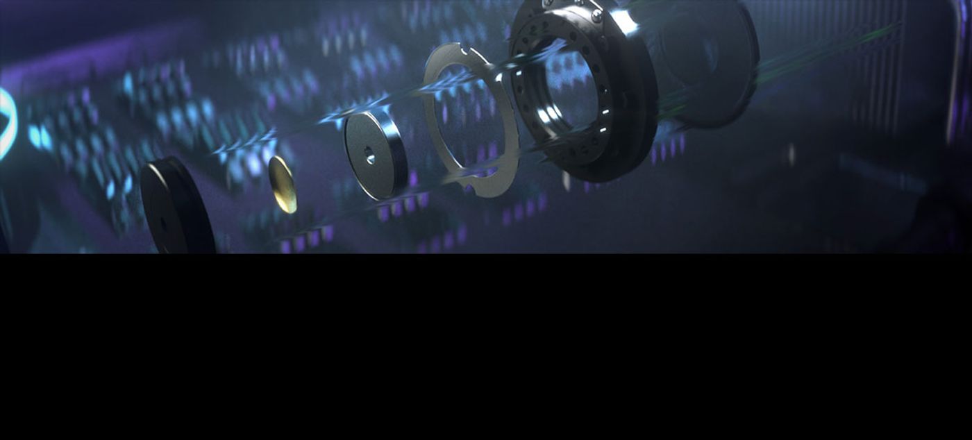 Cutaway view of the Razer TriForce 40mm driver used in the Barracuda X
