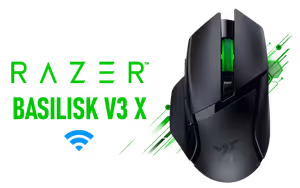 Razer Basilisk V3 X HyperSpeed Wireless Gaming Mouse Black - Image 1