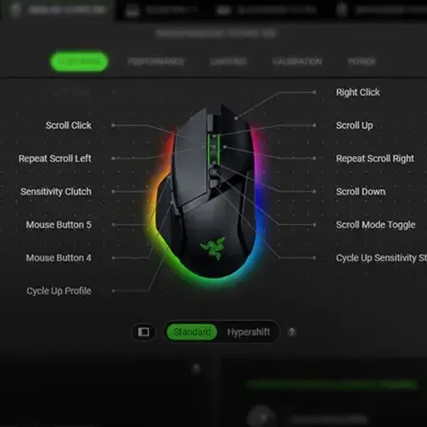 Razer Hypershift Button Remapping for Basilisk V3