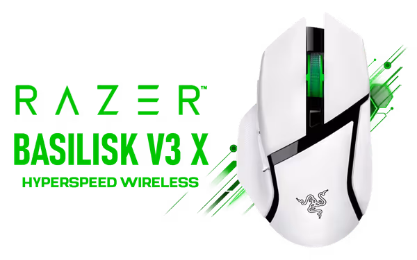 Razer Basilisk V3 X Wireless Gaming Mouse White - image 1 Razer Basilisk V3 X Wireless Gaming Mouse White - image 1