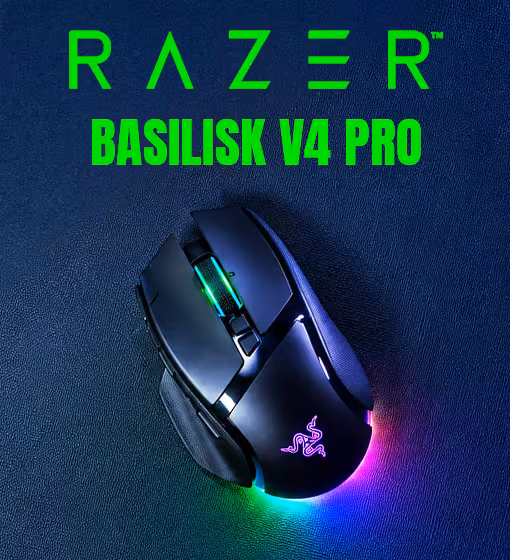 Razer Basilisk V4 Pro Wireless Gaming mouse - Black