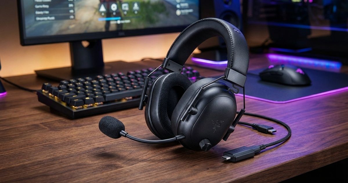 Razer BlackShark V2 HyperSpeed Wireless Gaming Headset - THX, 70H