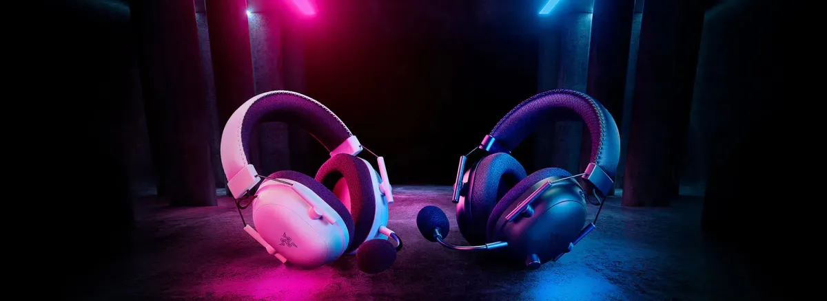 Razer BlackShark V2 Pro wireless gaming headset shown in white for desktop view