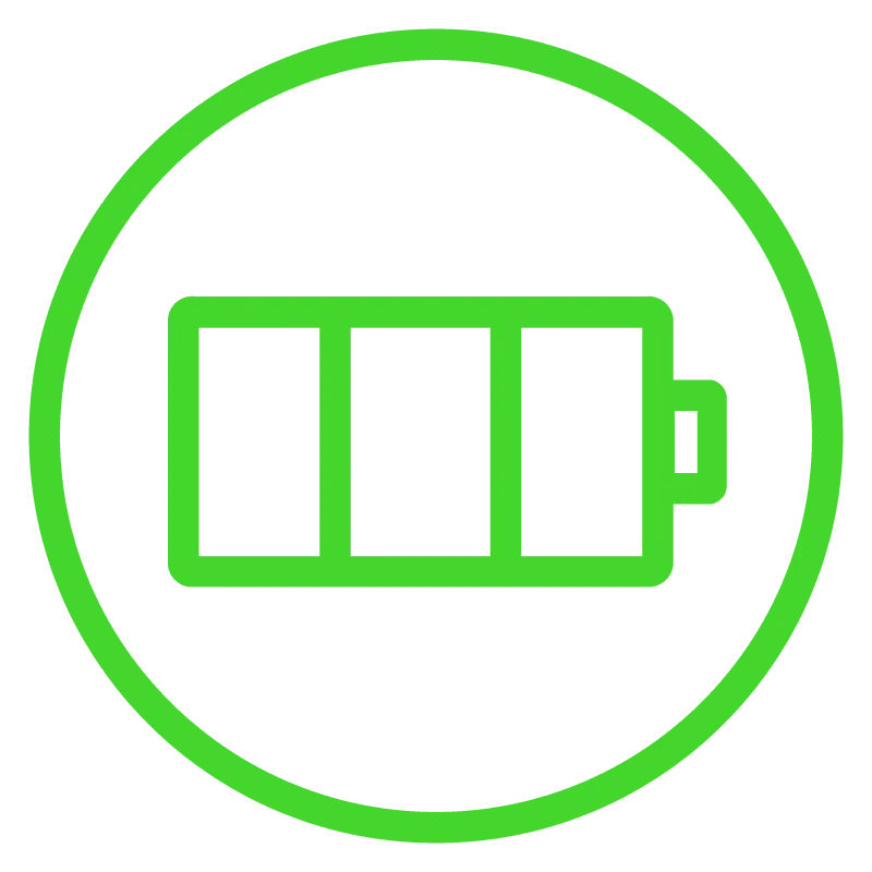 Long Battery Life with Type-C Charging