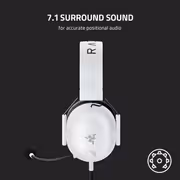 Razer BlackShark V2 X 7.1 Gaming Headset (White) - Wired - image 3