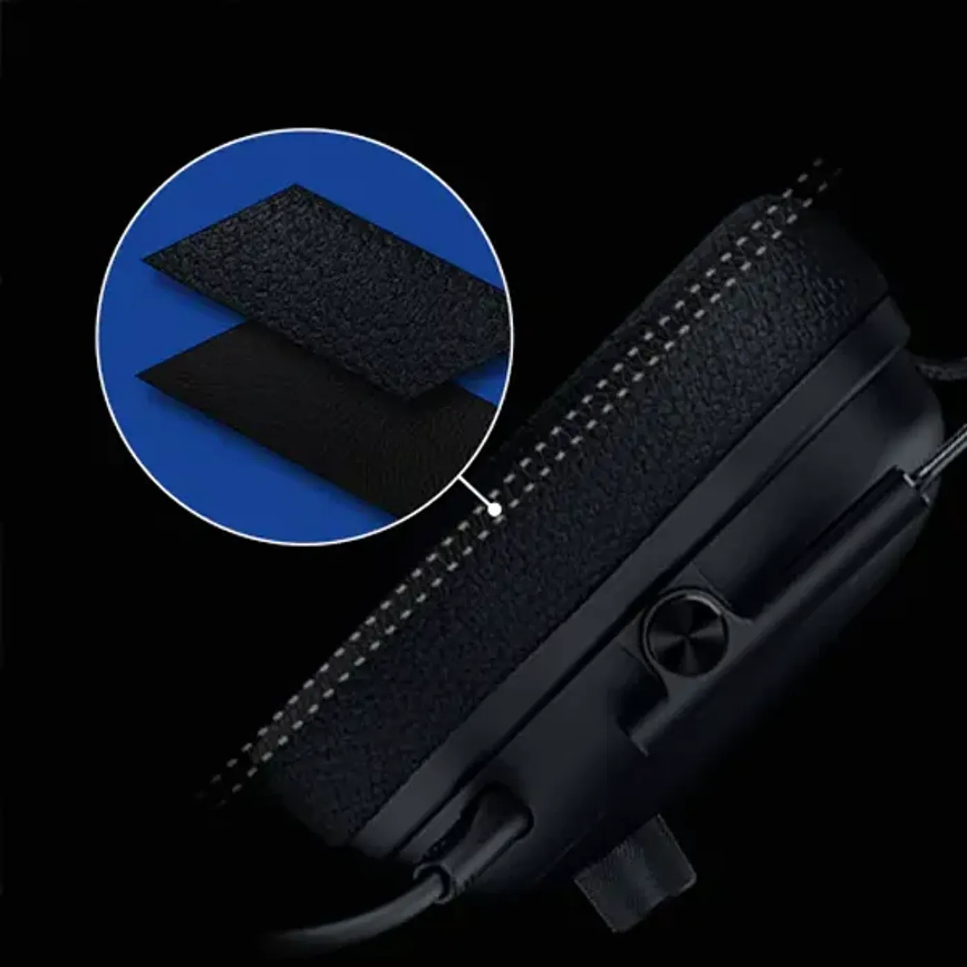 Razer BlackShark V3 Pro with dual-layered Flowknit memory foam cushions