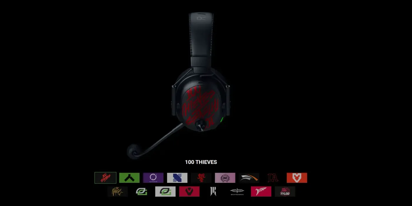 Razer BlackShark V3 Pro headset showing modular design and accessories