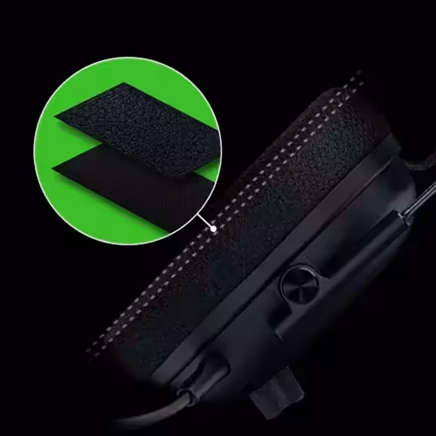 Razer BlackShark V3 Pro gaming headset with DUAL-LAYERED FLOWKNIT MEMORY FOAM CUSHIONS for enhanced comfort and sound isolation