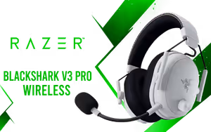 Razer BlackShark V3 Pro White Wireless Gaming Headset — 70H Battery - image 1