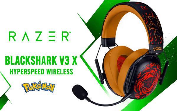 Razer BlackShark V3 X Wireless Gaming Headset (Charizard Edition) - image 1 Razer BlackShark V3 X Wireless Gaming Headset (Charizard Edition) - image 1