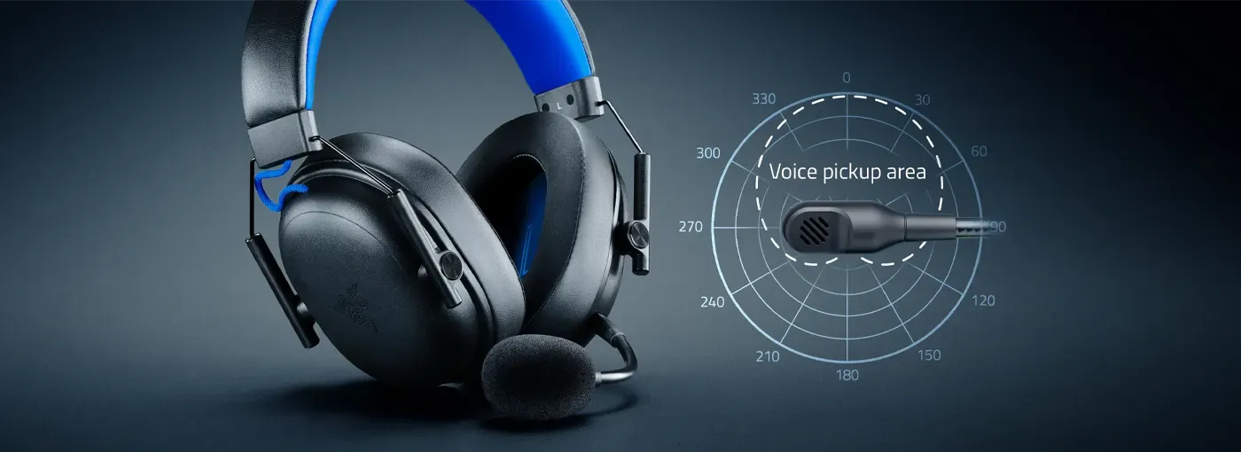 Detachable HyperClear cardioid microphone on the BlackShark V3 X HyperSpeed