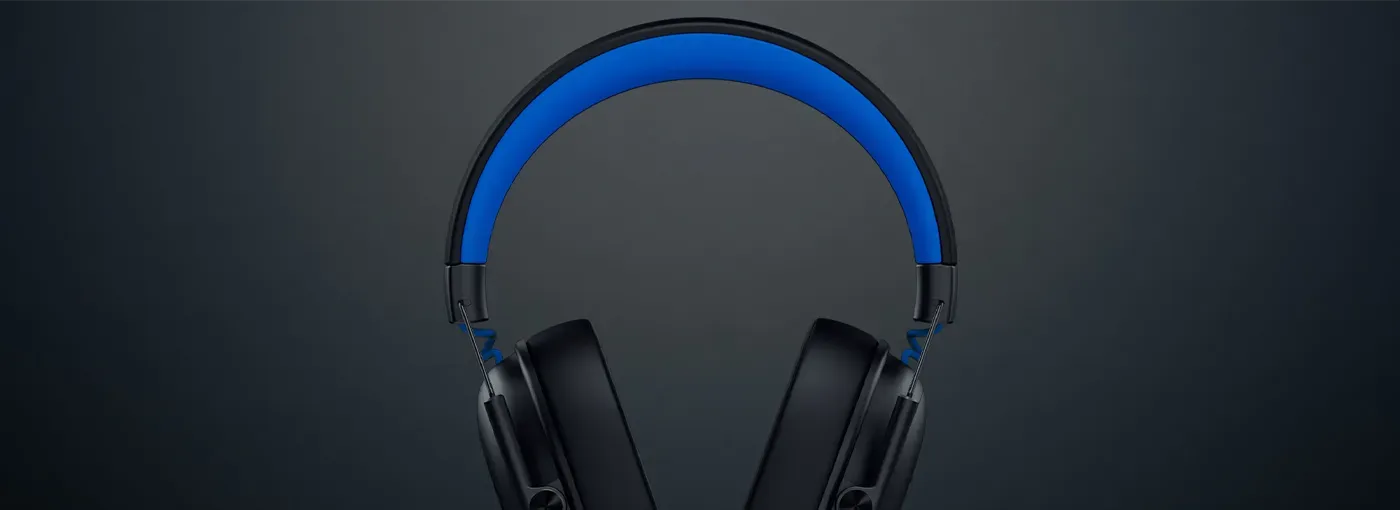 White Razer BlackShark V3 X HyperSpeed headset shown in full