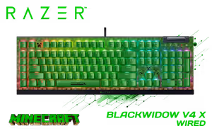 Razer BlackWidow V4 X Minecraft Edition Mechanical Keyboard - image 1