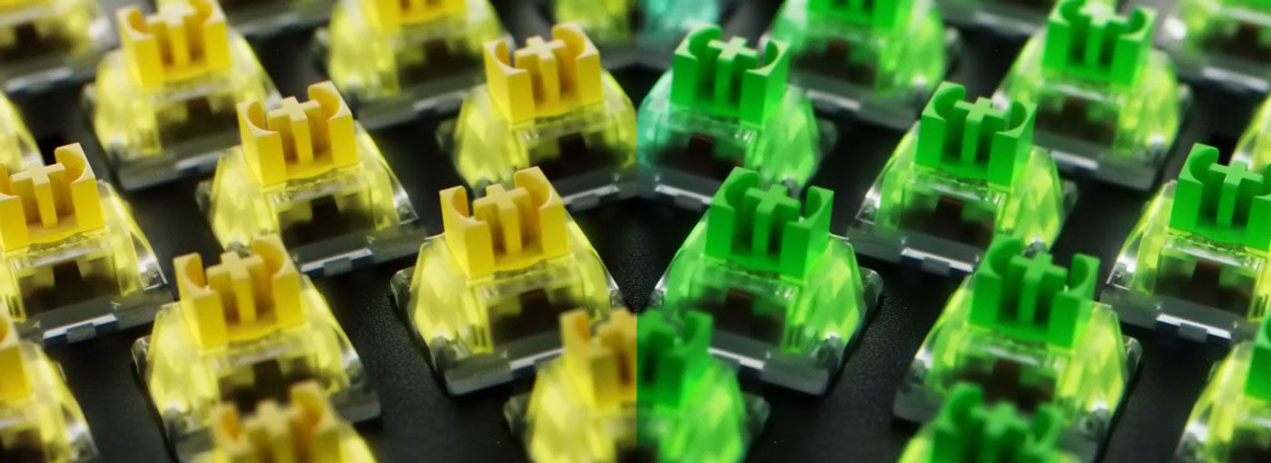 Generation 3 Razer mechanical switches fitted under the BlackWidow V4 X keycaps