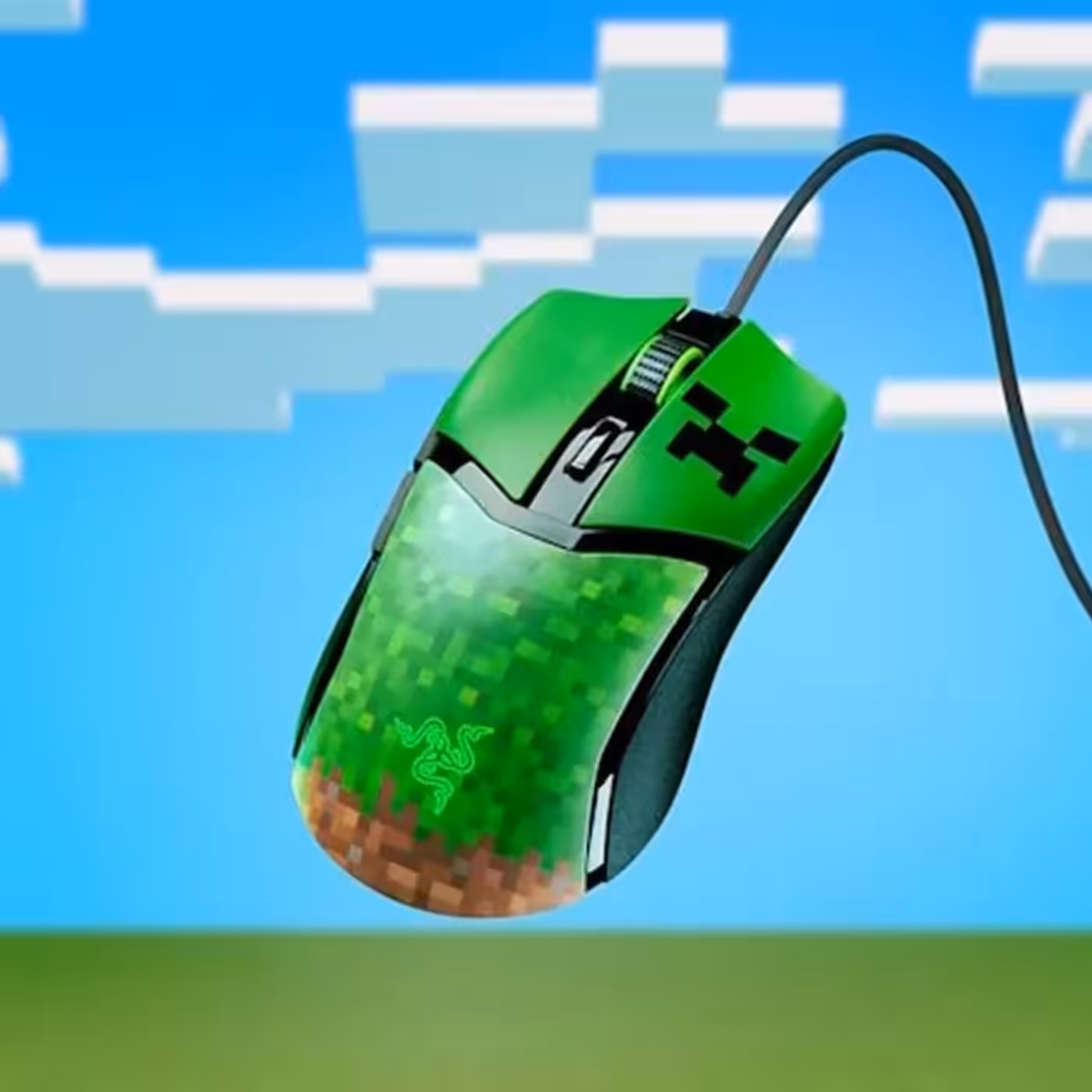 Razer Cobra Minecraft Edition lightweight wired RGB gaming mouse