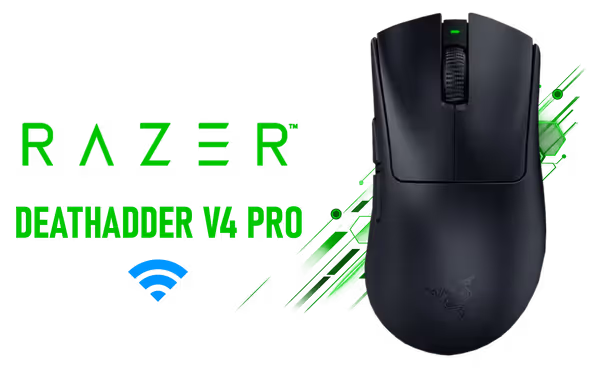 Razer Deathadder V4 Pro Wireless 56 g Black Gaming Mouse - image 1 Razer Deathadder V4 Pro Wireless 56 g Black Gaming Mouse - image 1