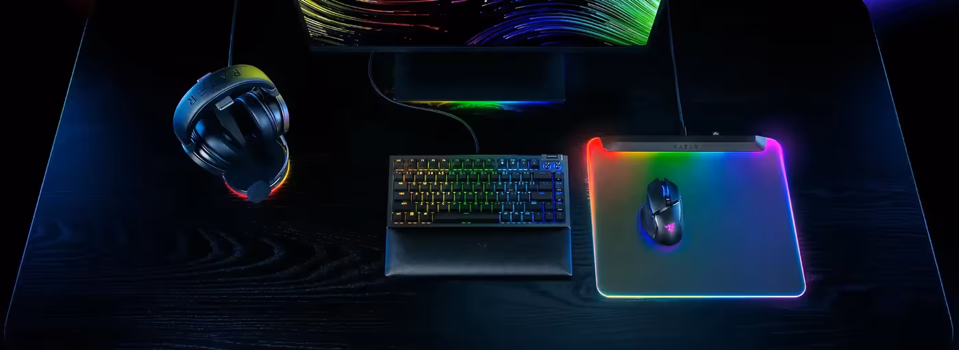 Razer Firefly V2 Pro RGB Gaming Mousepad featuring customizable lighting zones