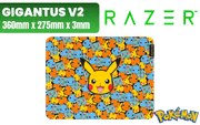 Razer Gigantus V2 Medium Pokemon Kanto Starters Mousepad - image 1