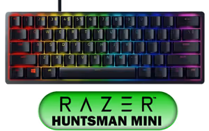 Razer Huntsman Mini Gaming Keyboard Purple Switches Black Razer Huntsman Mini Gaming Keyboard Purple Switches Black - Image 1