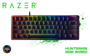 Razer Huntsman Mini Gaming Keyboard Purple Switches Black - Image 1