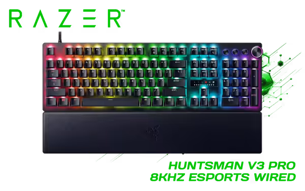 Razer Huntsman V3 Pro 8KHz Analog Gaming Keyboard - image 1 Razer Huntsman V3 Pro 8KHz Analog Gaming Keyboard - image 1