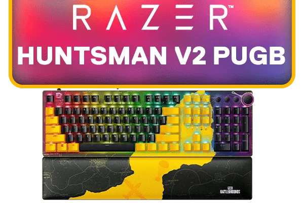 Razer Huntsman V2 PUBG Optical Gaming Keyboard - Red Switch