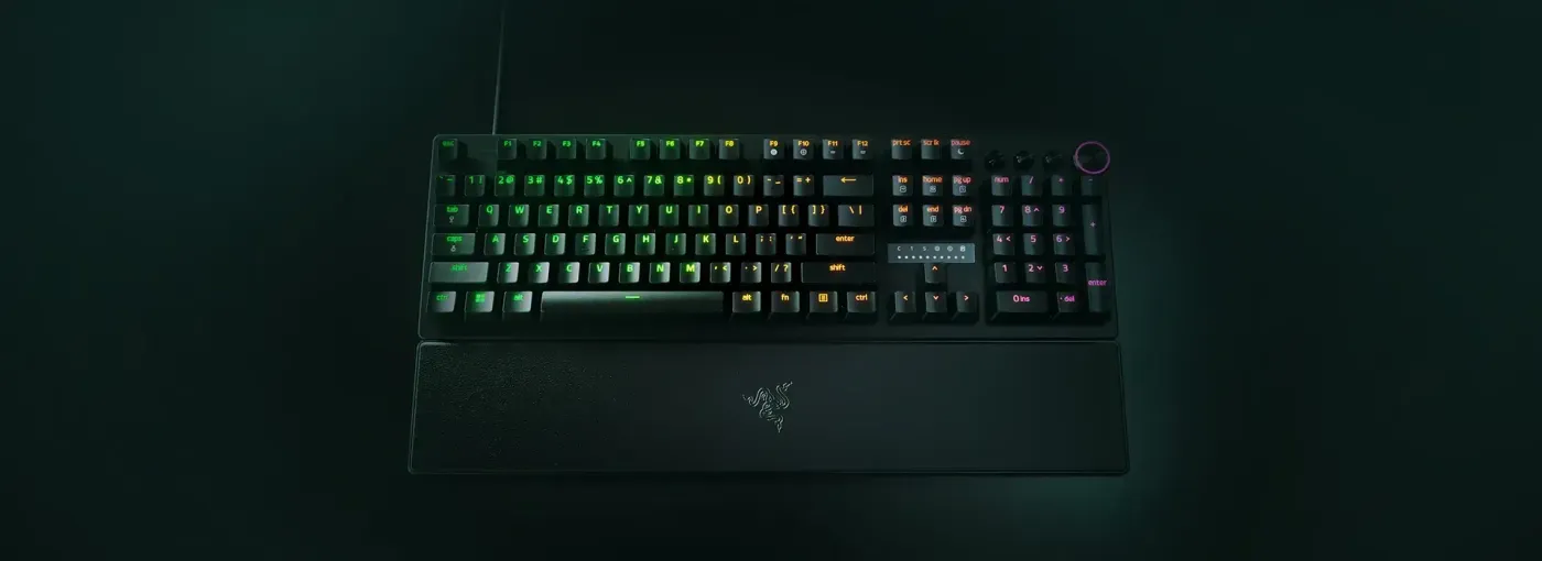 Razer Huntsman V3 Pro mechanical gaming keyboard optimized for esports performance