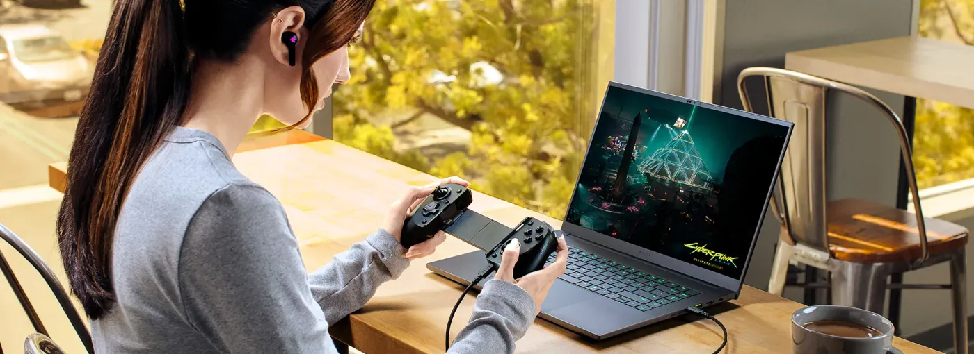 Survival game running with the Razer Kishi V3 controller in use