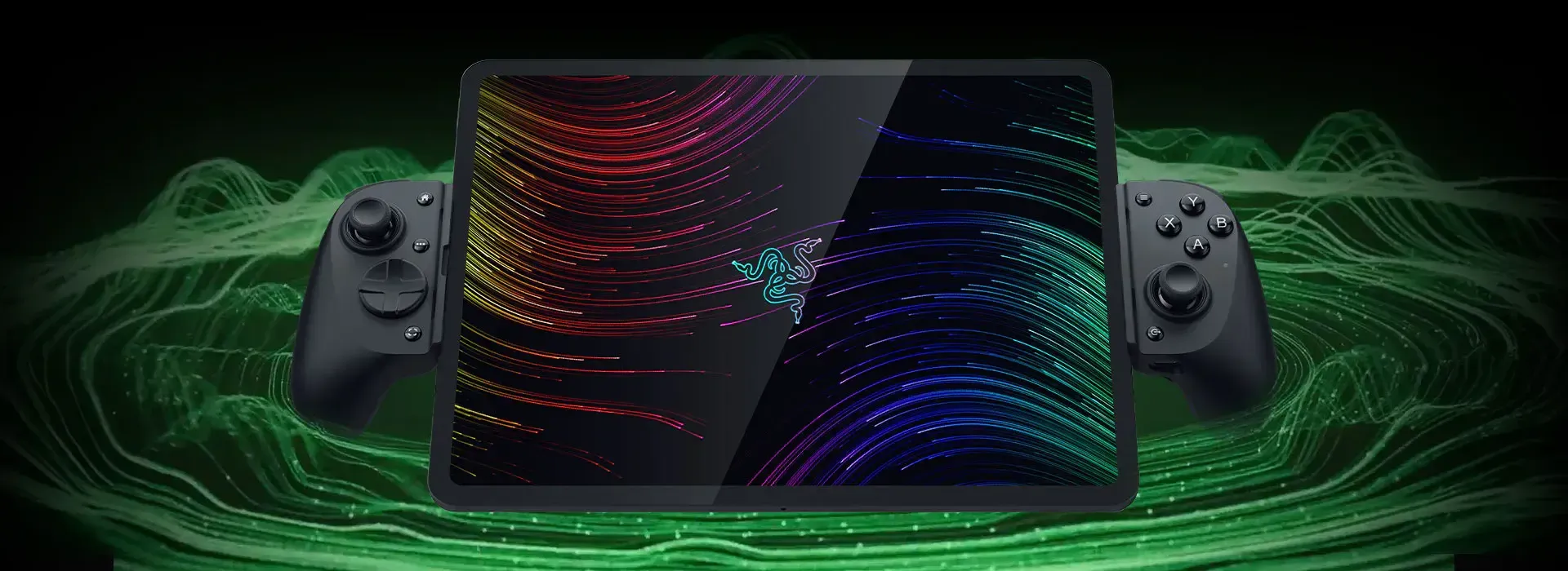 Razer Kishi V3 Pro XL close-up highlighting Sensa HD Haptics (mobile)