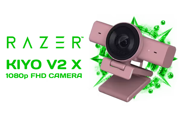 Razer Kiyo V2 X 1080p FHD Quartz Webcam Camera - 60FPS - image 1 Razer Kiyo V2 X 1080p FHD Quartz Webcam Camera - 60FPS - image 1