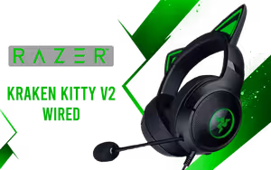 Razer Kraken Kitty V2 Wired RGB Headset Black - Image 1