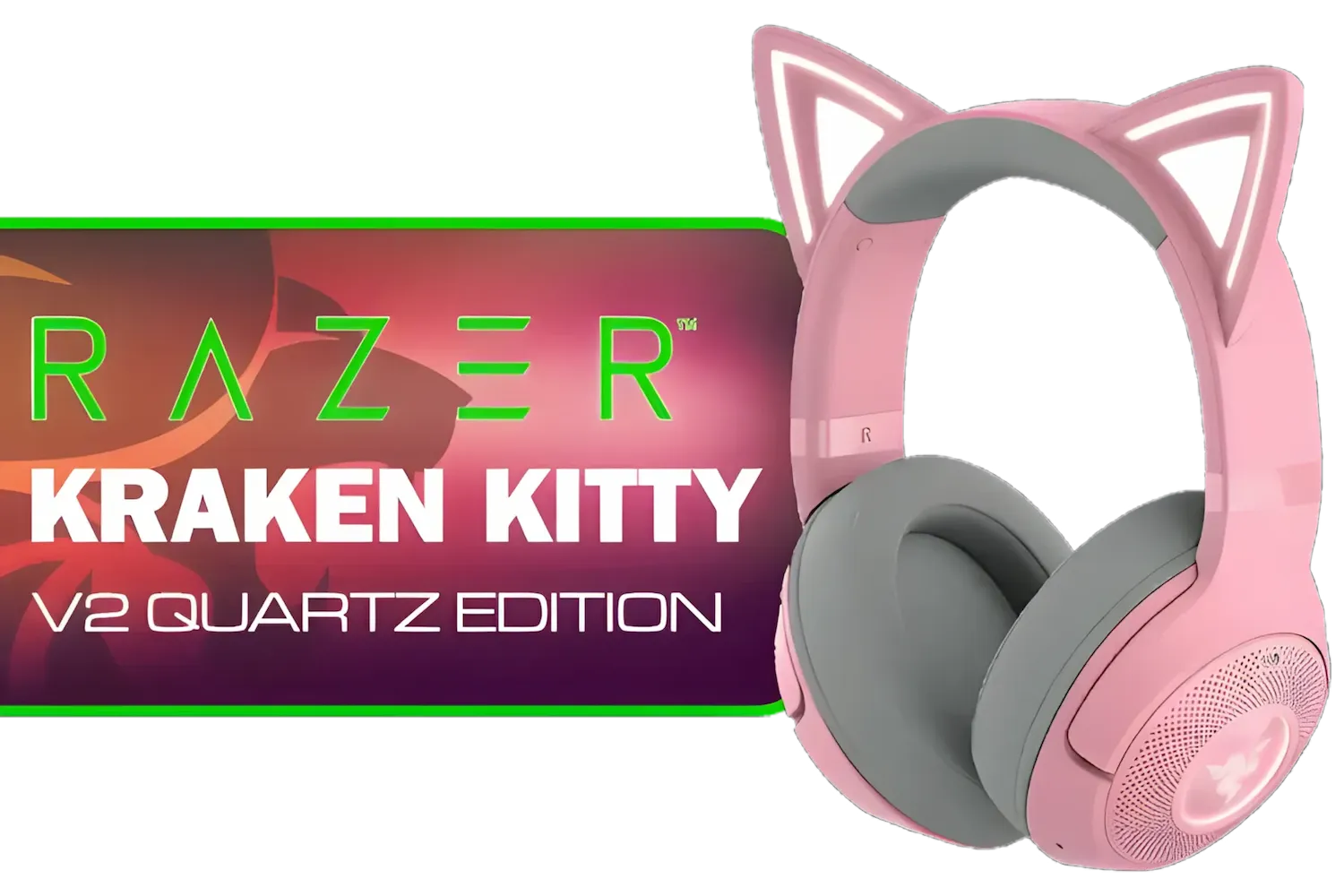 Razer Kraken Kitty V2 Quartz Edition Bluetooth Gaming Headset / RZ04-04860100-R3M1