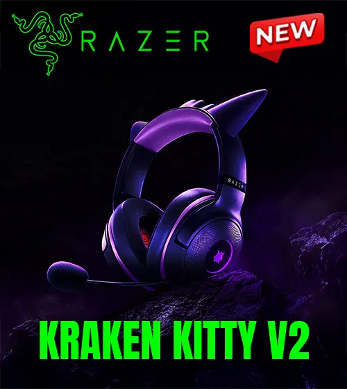 Razer Kraken Kitty V2 Gengar Wired RGB Headset