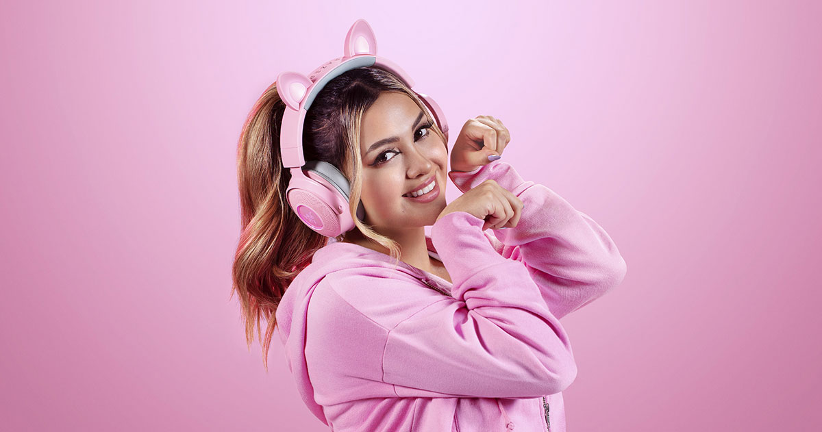 Razer Kraken Kitty V2 Pro（Quartz Pink） Razer Kraken Kitty V2 Pro Wired RGB Headset — Quartz Pink | Evetech