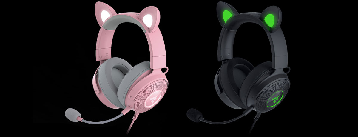 Razer Kraken Kitty V2 Pro Wired RGB Headset — Quartz Pink | Evetech