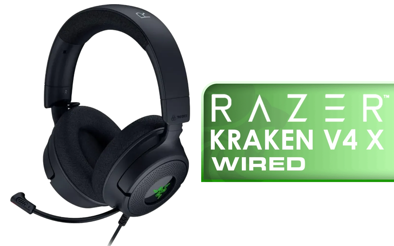 Razer Kraken V4 X Wired Gaming Headset - 40mm, RGB | Evetech