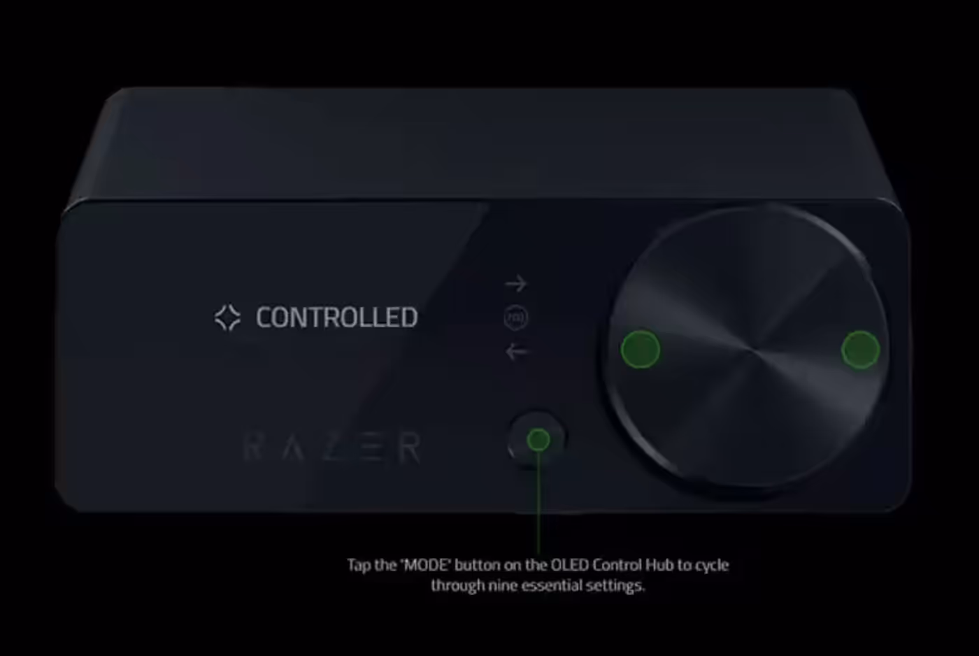 Haptic feedback profile selector on the control hub