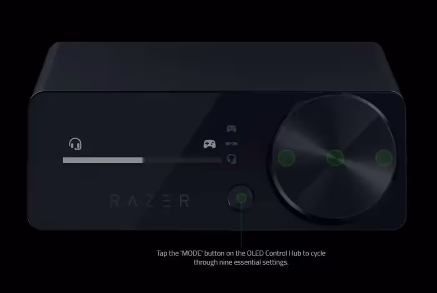 Chat and game audio balance control interface