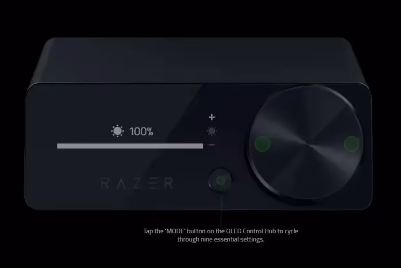 OLED display brightness control menu