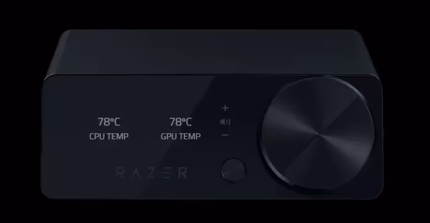 System Information Display showing gaming headset performance monitoring